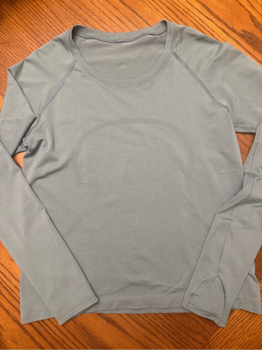 lululemon athletica light slate blue long sleeve top